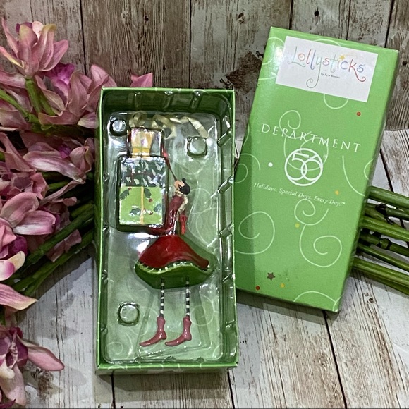 Department 56 Lollysticks by Kym Bowles Lady Shopper Shopaholic Gifts Ornament - Picture 1 of 9
